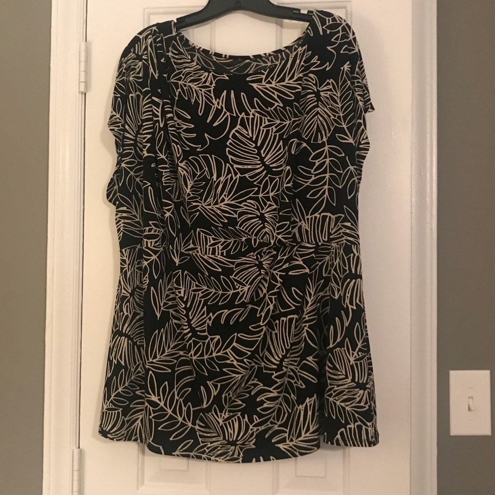 Tropical print blouse